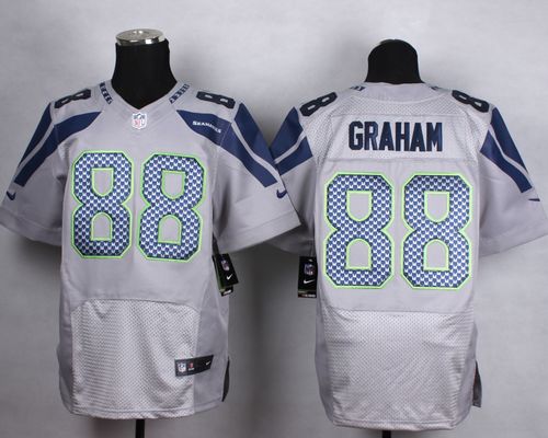 Nike Seahawks #88 Jimmy Graham Grey Alternate Men's Stitched NFL Vapor Untouchable Elite Jersey